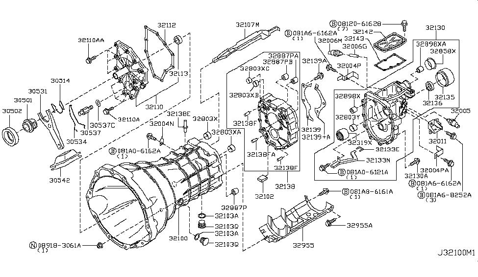 CD Transmission Front Cover Assembly - 32110-CD000