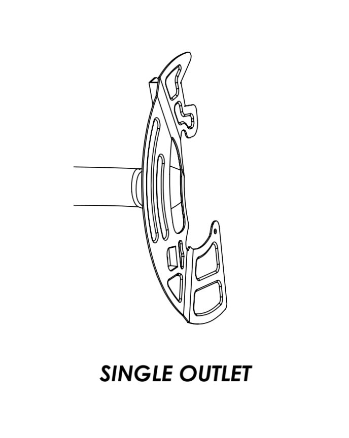 BMW F80 M3 Front Brake Ducting Single Outlet Shield