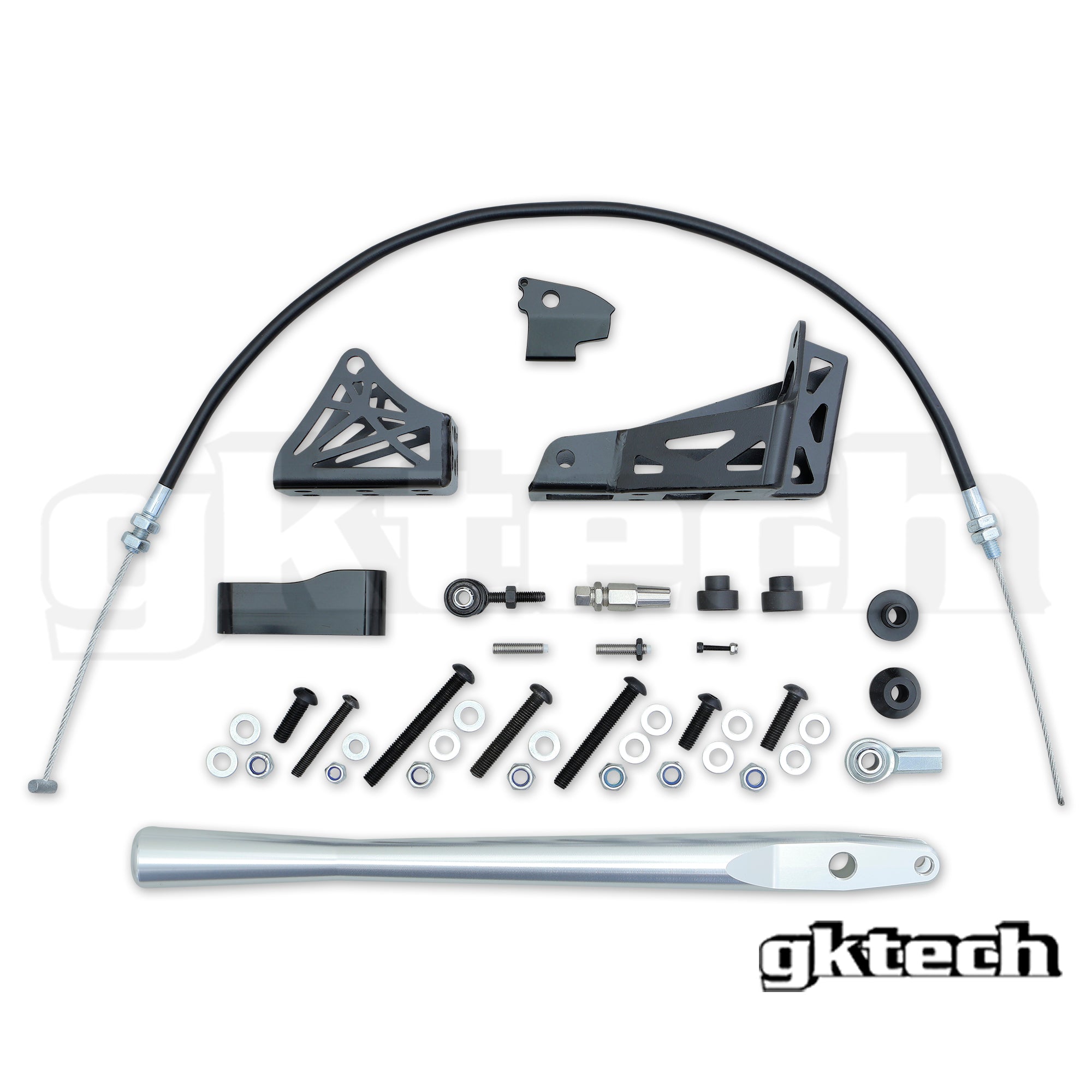 Hydraulic e-brake setup with remote lever