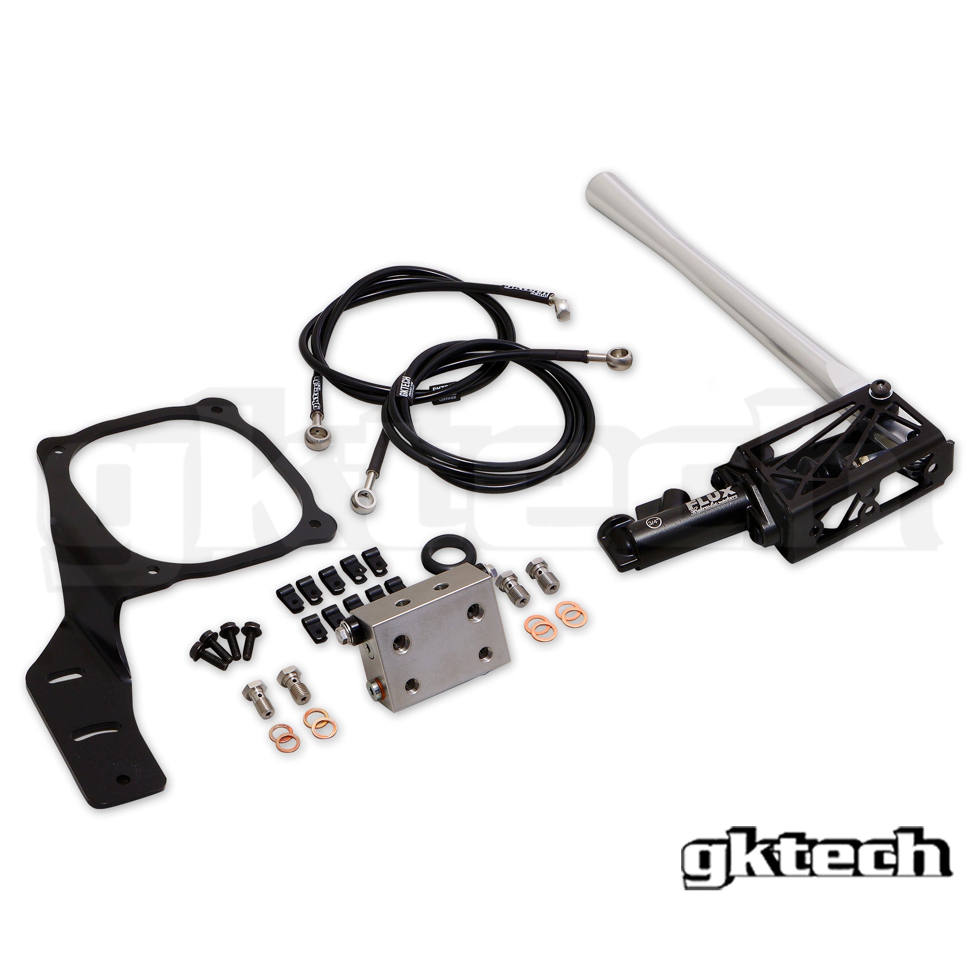 Z34 370z in-line hydraulic e-brake kit