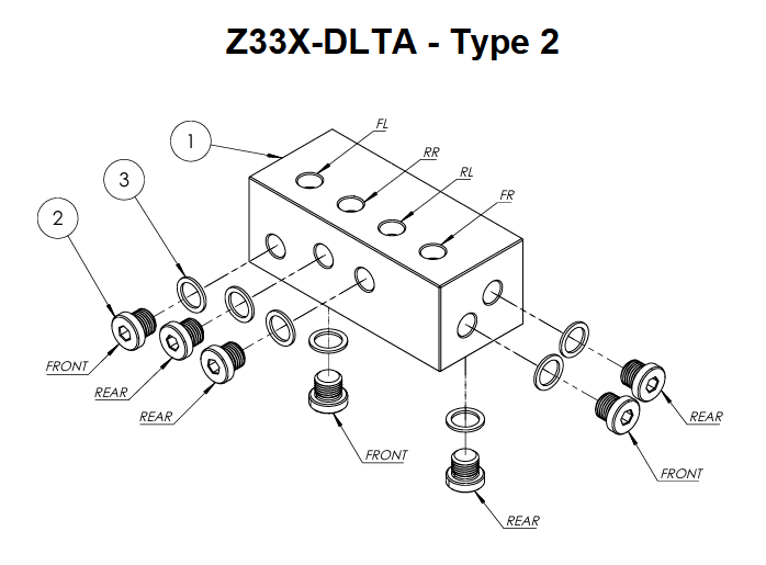 Z33 350Z/G35 ABS Delete Manifold - Type 2