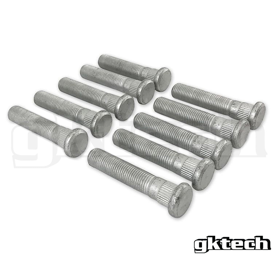 12.8mm knurl +20mm extended wheel lug studs