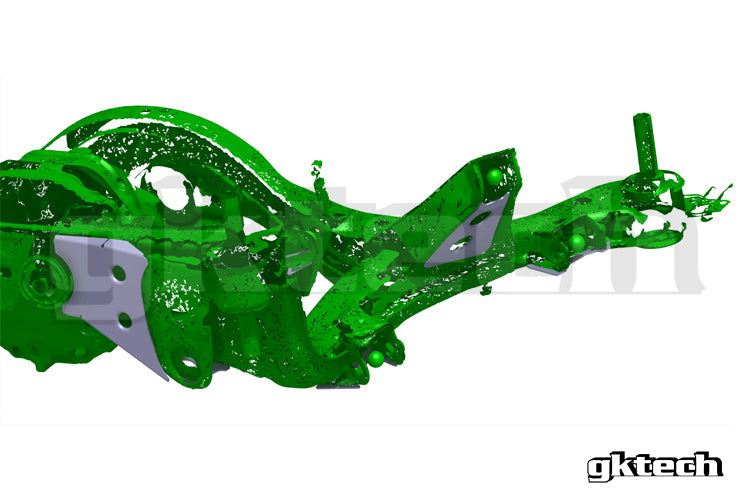 V2 S14 240sx /S15 Silvia subframe weld in reinforcement plates