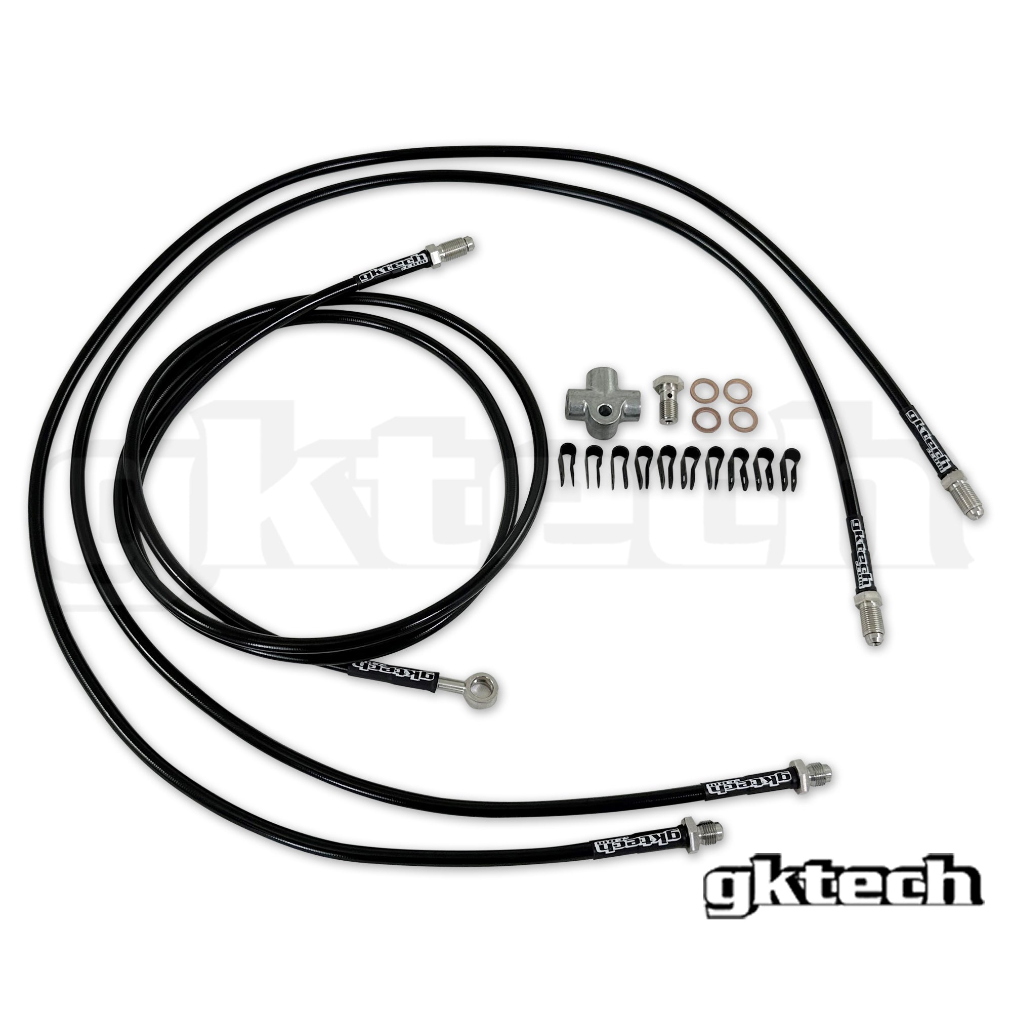 Z33 350z/Z34 370z/G35/G37 SS braided hydraulic e-brake line kit