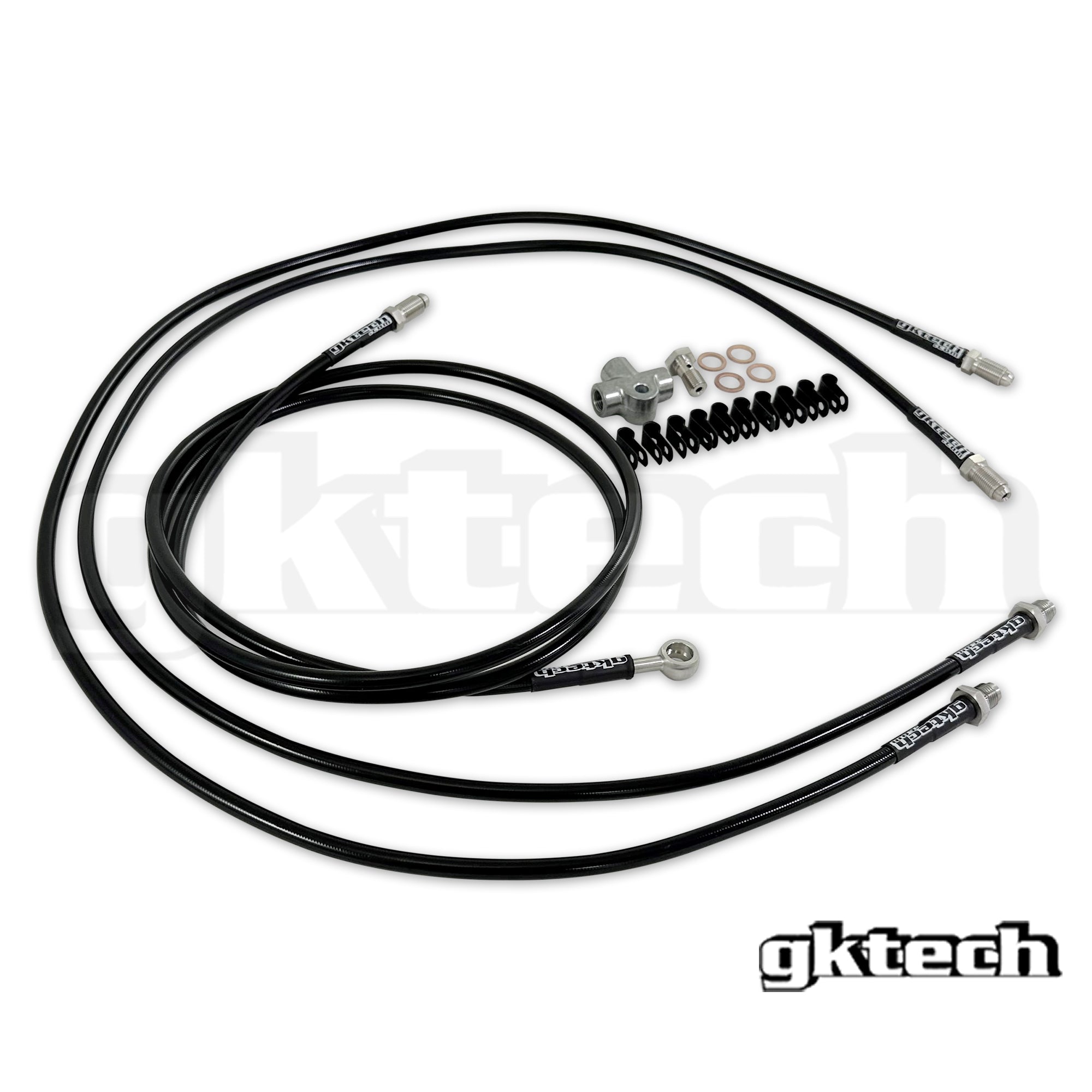 Z33 350z/Z34 370z/G35/G37 SS braided hydraulic e-brake line kit