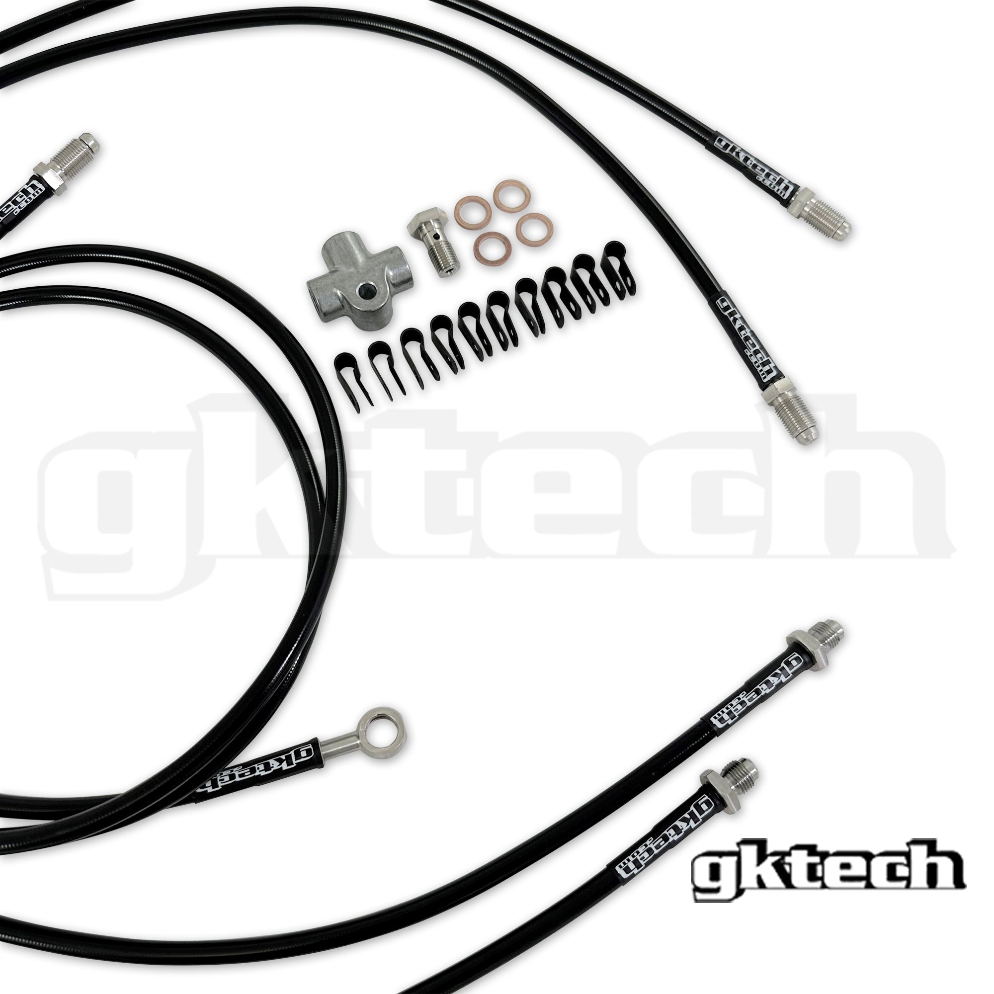 Z33 350z/Z34 370z/G35/G37 SS braided hydraulic e-brake line kit