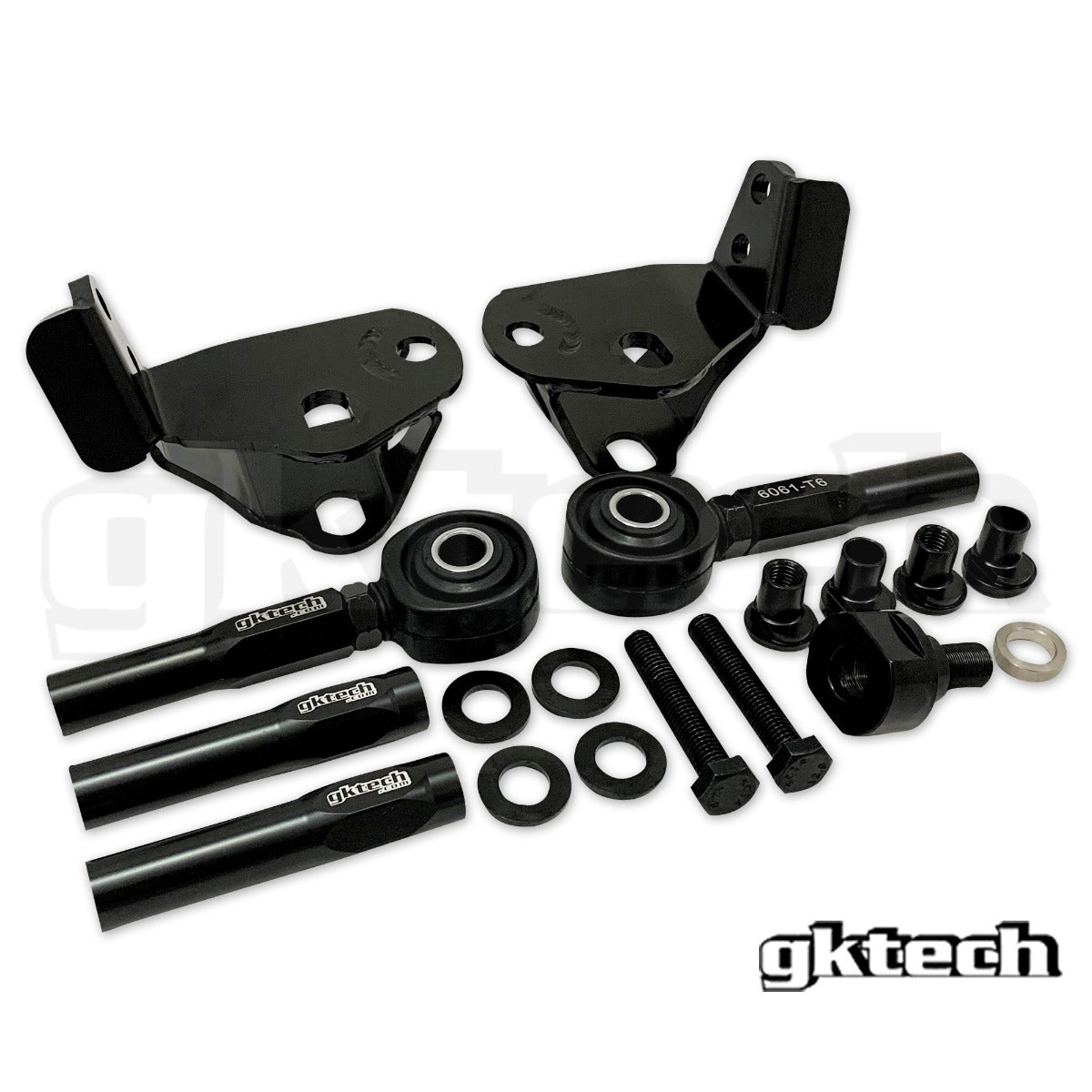 Complete GKTECH V3 Z33 350Z/G35 Angle Kit Viewed from Front - Enhance Steering Performance