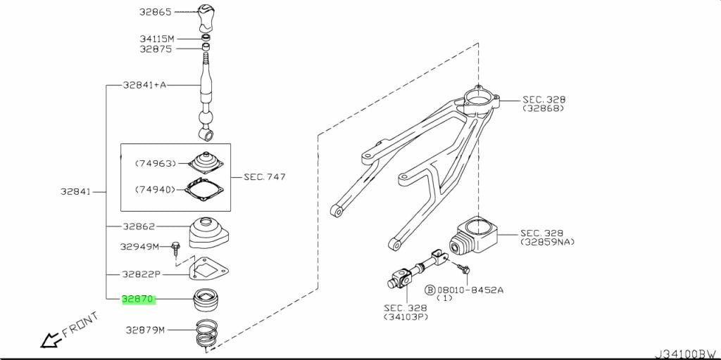 Z33 350Z/G35/Z34 shifter ball socket cup