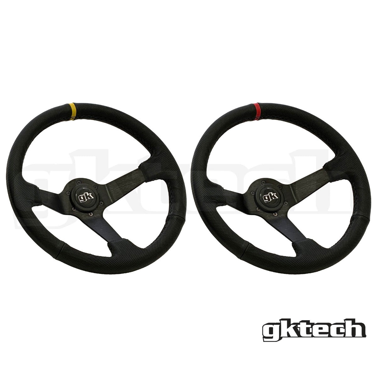 Steering wheel 350mm Deep dished leather