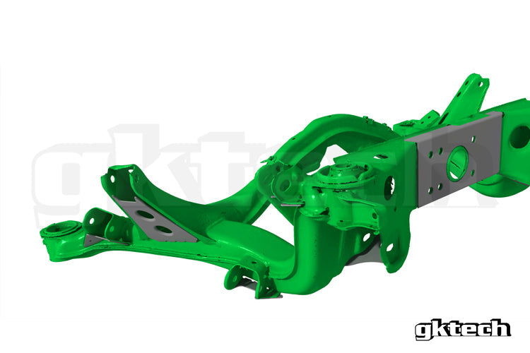 V2 S13 240sx/R32 GTS-T Skyline subframe weld in reinforcement plates