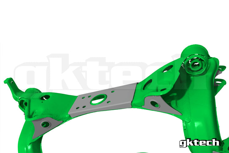V2 S13 240sx/R32 GTS-T Skyline subframe weld in reinforcement plates