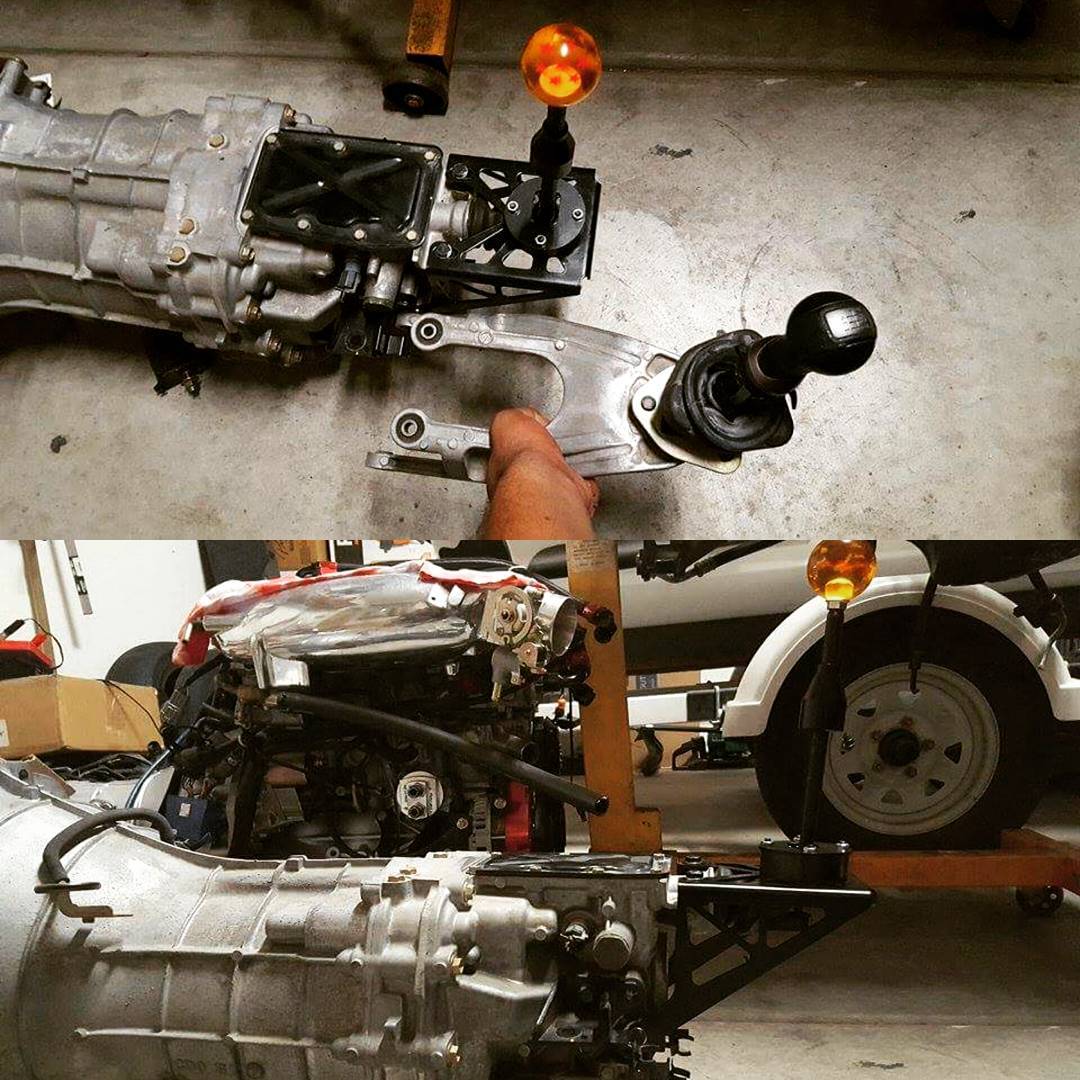 Shift Relocation Extender V2 CD009 Transmission shifter relocation setup