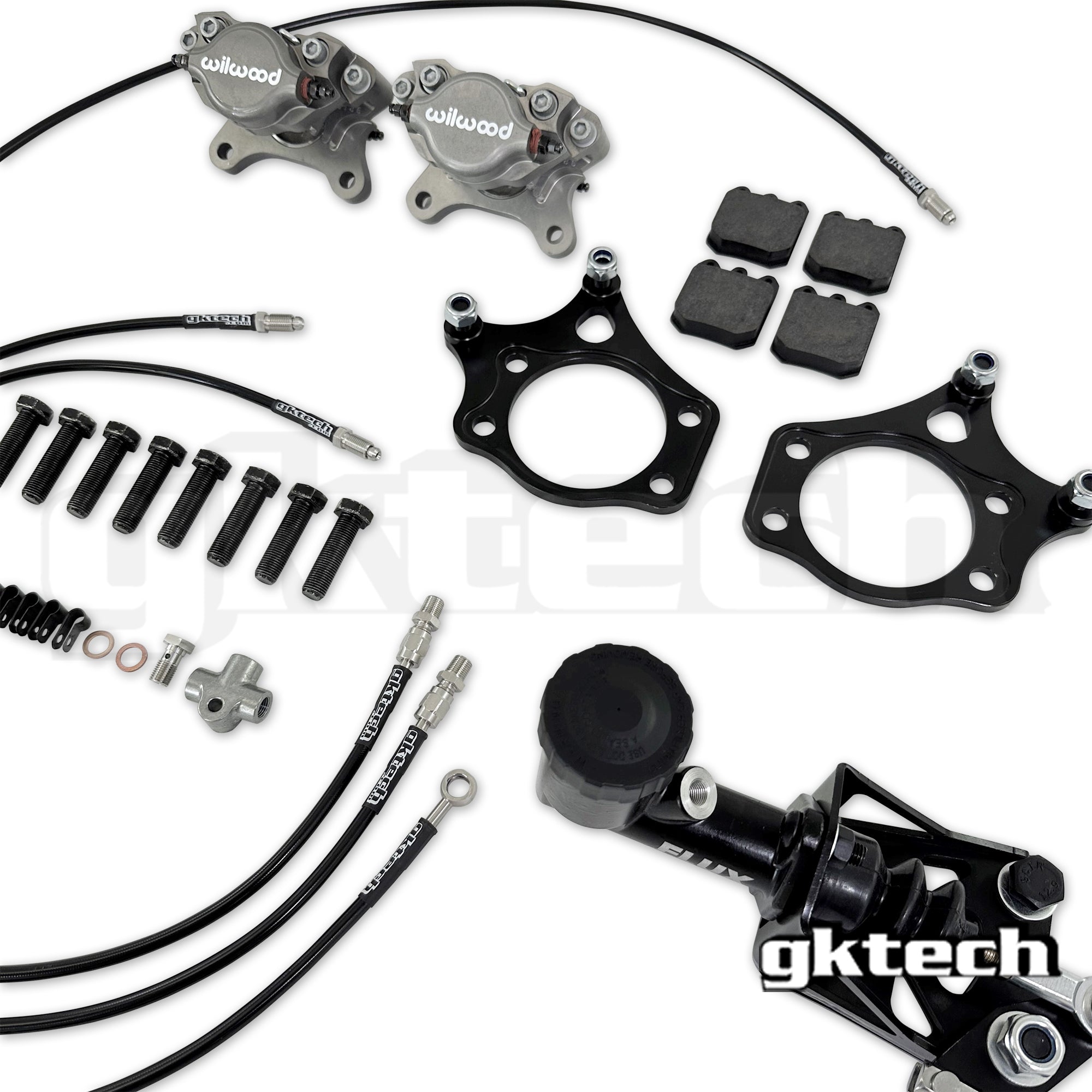 Wilwood 240sx dual caliper Hydraulic hidden e-brake setup - (10% combo discount)