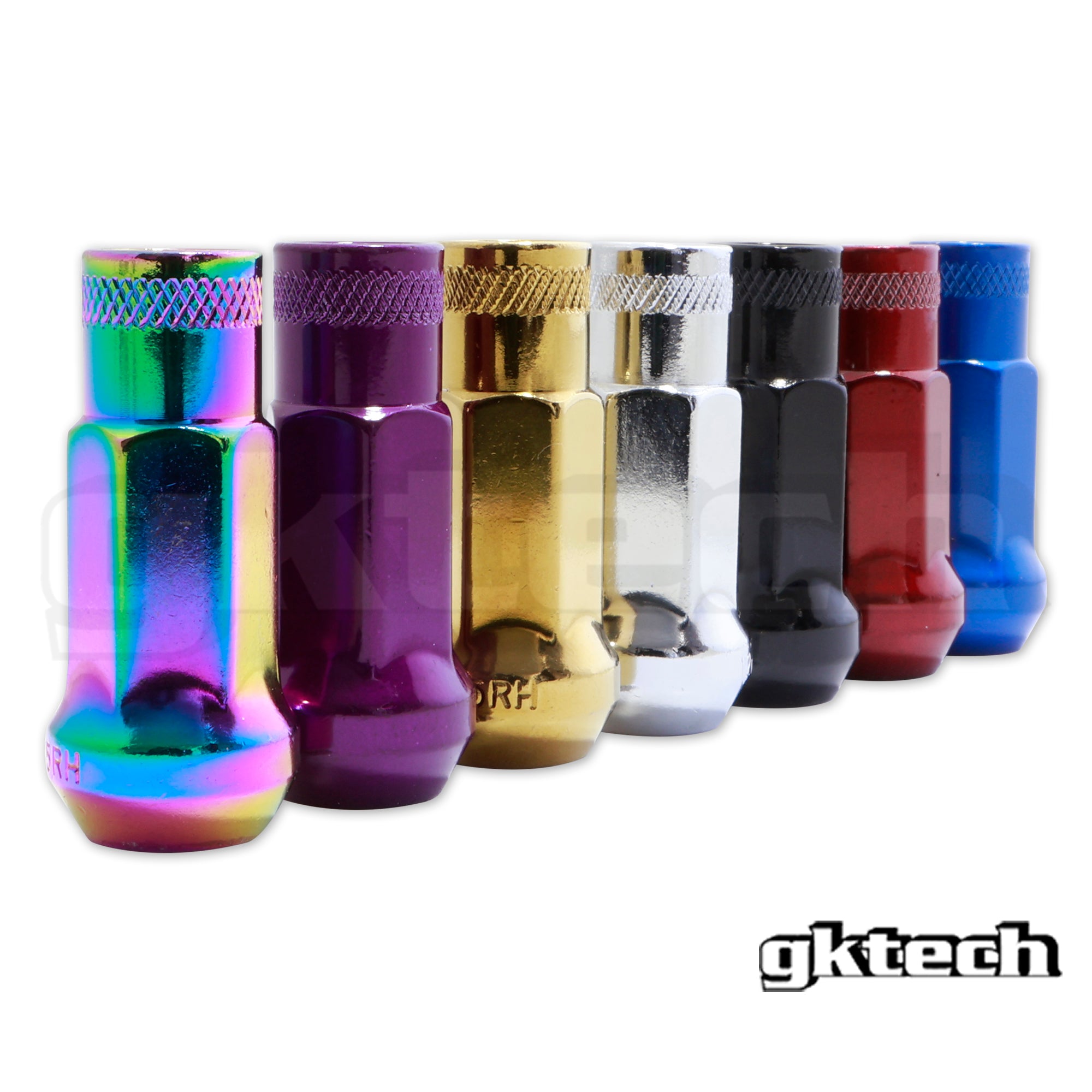 GKTech M12x1.25 Black Steel Wheel Lug Nuts – Pack Of 20 – Nissan Silvia, Skyline, Subaru