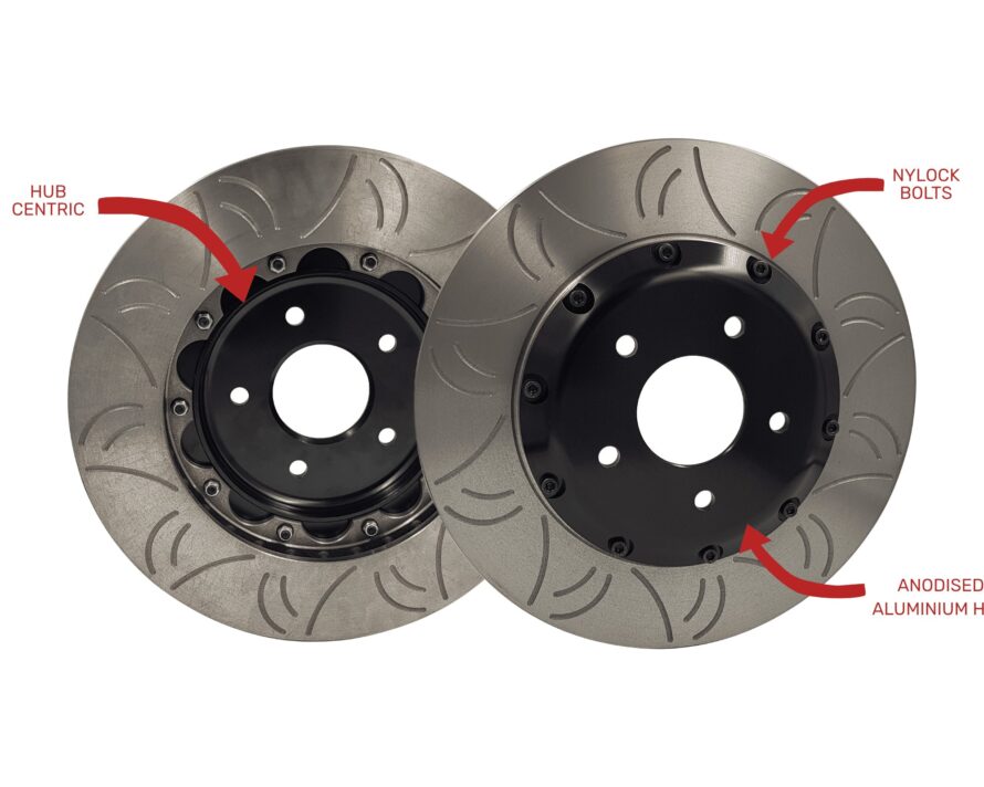 HFM 324mm R33/R34 GTR front slotted rotors (SOLD AS A PAIR)