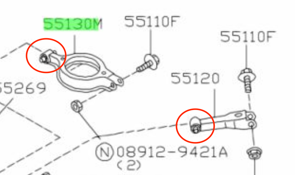 Polyurethane 240sx/Skyline Rear Knuckle bushings (pair)