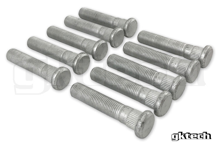 12.8mm knurl +20mm extended wheel lug studs