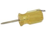 Screwdriver vehicle key end